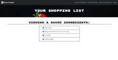 View Saved Recipes