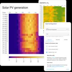 A Heat map of solar energy generation