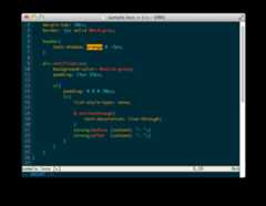vim-less with vim-css-color and vim-css3-syntax (colorscheme solarized)