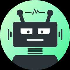 The Robot logo, with green background.