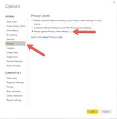 ignore privacy level settings