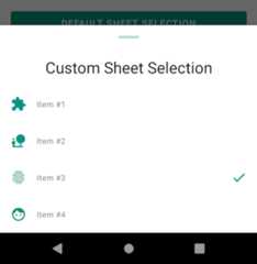 Sheet Selection