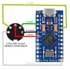 Pro Micro 5-Pin DIN Pinout