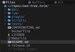 Neo-tree source selector