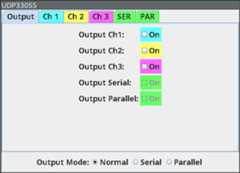 config output