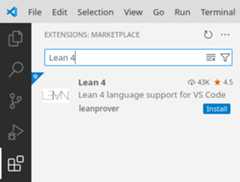 Installing the vscode-lean4 extension