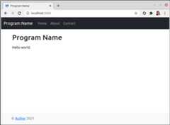 Node.js Bootstrap starter template screenshot.