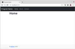Node.js React, React Router, Twitter Bootstrap template screenshot.