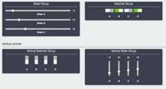 Labelling grouped controls