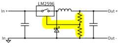 circuit with feedback loop highlighted