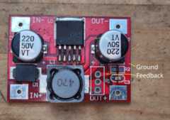 board with potentiometer and resistor removed