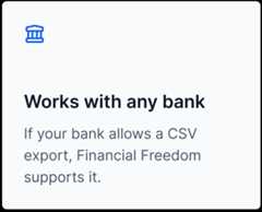 Works with Any Bank