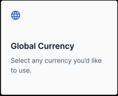 Global Currency Support