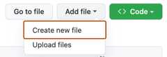 create new file option