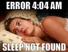 Error 404 AM, sleep not found
