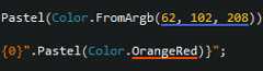 ReSharper color object underlining