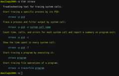 Screenshot of tldr command