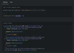 image of http resource code and its output
