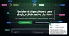 An example of an annotated GitHub homepage showing a skip link, landmarks, links, buttons, a top level heading, and a video that demonstrates coding quickly with GitHub Copilot chat. There is a detailed annotation for the video showing that it should autoplay with pause controls, and giving it a detailed visually-hidden description for users who would be unable to view it.