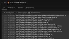 A screenshot of Bun's CI where we run the Node.js test suite for every commit.