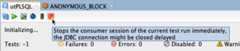 Stop utPLSQL test run