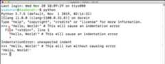 Indentation Error