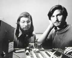 Steve Wozniak and Steve Jobs