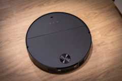 An image of the Roborock Saros 10, a fairly typical looking robovac.