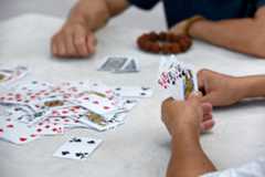 China Huai'an Guan Dan Card Game Players