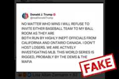 Fake Trump Tweet About The White House