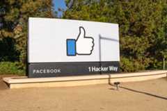 The Facebook ‘thumbs-up’ sign at Meta’s company headquarters