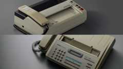 Development of FAX machines and laser printers<br>making practical use of current technology