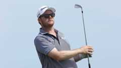 PGA Tour pro Harry Higgs watches shot.