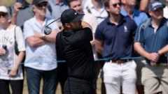 Chris Gotterup plays a shot at the Genesis Scottish Open.