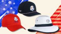 Ryder Cup logoed hats from Fairway Jockey