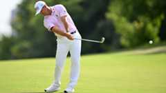 Billy Horschel of the United States hits his second shot on the 4th hole during the second round of the Baycurrent Classic Presented by LEXUS at Yokohama Country Club on October 10, 2025 in Yokohama, Kanagawa, Japan.
