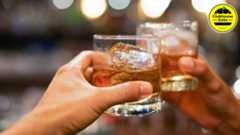 whiskey in a glass, friends toasting