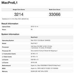 Macpro benchmark