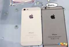 iPhone 6 compared to an iPhone 5