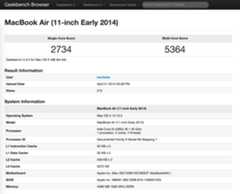 11インチ型「MacBook Air (Early 2014)」