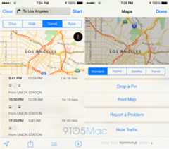 Maps transit ios9