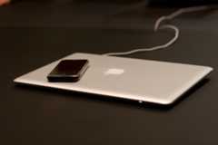 Old macbook pro and iphone