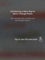 Tap through posts