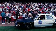 General view of the crowds in Candlestick Park