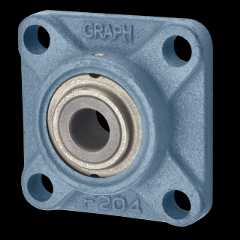 GRAPHALLOY Flange Block bearings for high temperature