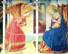 Anunciación. Fra Angélico. Museo del Prado.