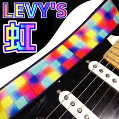 【ゆめかわ】LEVY’S MP2-010 レビュー！キュービィロップみたいな虹色ギターストラップ！ _ ギターいじリストのおうち