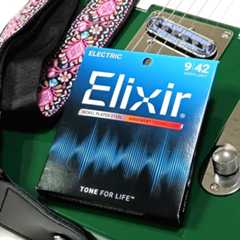 周波数特性の比較 Elixir (エリクサー) NANOWEB コーティングギター弦