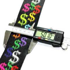 寸法 Perri's (ペリーズ) LPCP-7209 ドル柄ギターストラップ 生地幅