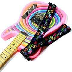 取付け Perri's (ペリーズ) LPCP-7209 ドル柄ギターストラップ Bullfighter D-133 『にじ』 その3